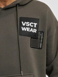 Pullover & Sweater*vsct Heavy Kangu Pkt Logo Hoodie Khaki