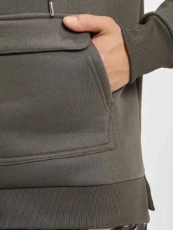 Pullover & Sweater*vsct Heavy Kangu Pkt Logo Hoodie Khaki