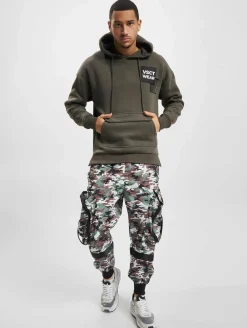 Pullover & Sweater*vsct Heavy Kangu Pkt Logo Hoodie Khaki