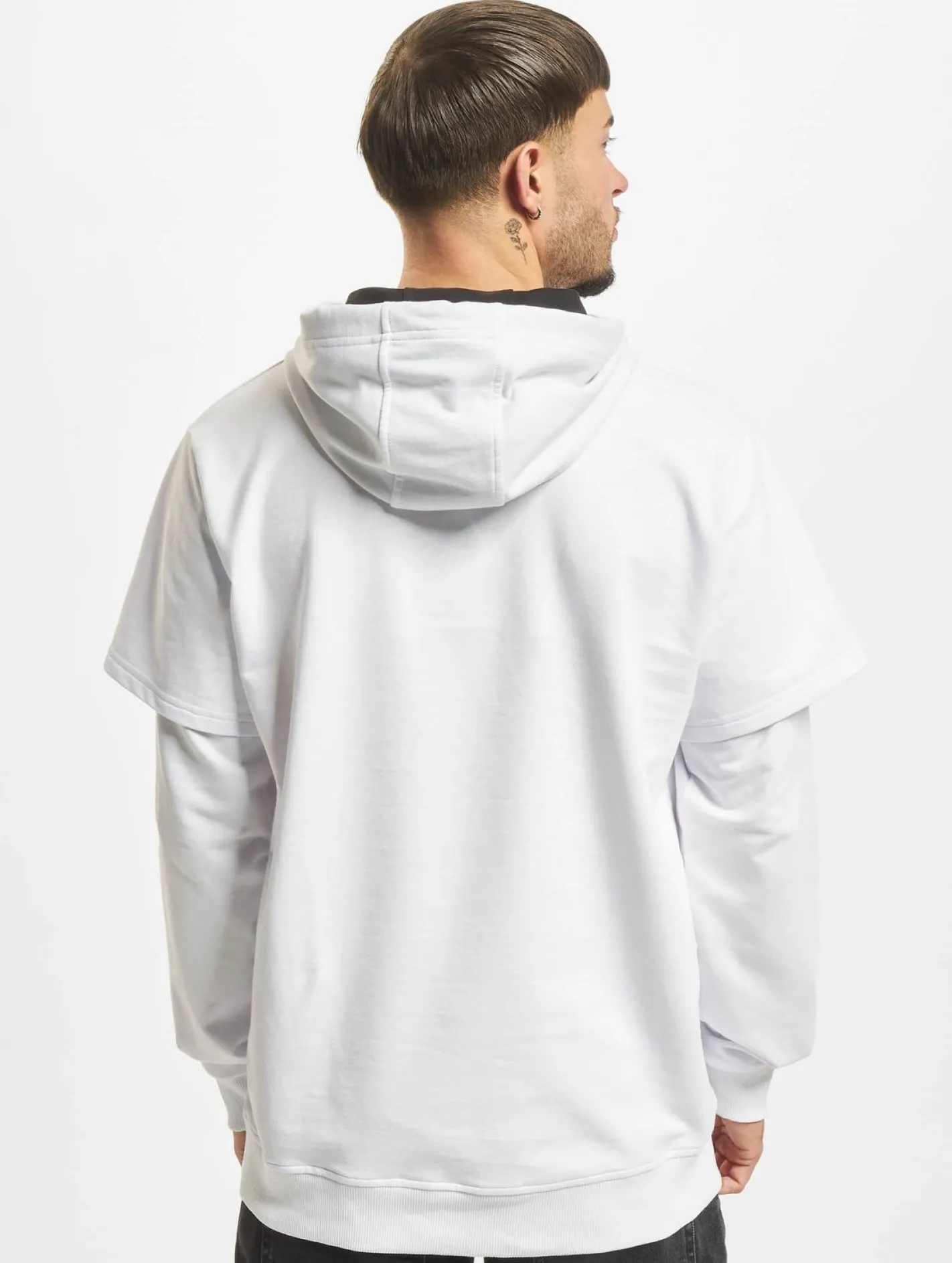 Pullover & Sweater*vsct Hybrid 2 In 1 Optic Hoodie weiß