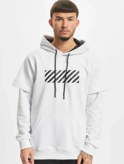 Pullover & Sweater*vsct Hybrid 2 In 1 Optic Hoodie weiß