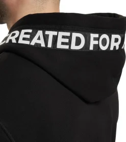 Pullover & Sweater*vsct Ibiza Dept Herren Zip-Hoodie mit Schriftzug-Details Baumwoll Kapuzen-Pullover 5643316 Schwarz