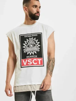 Tops & T-Shirts|T-Shirts & Tank Tops*vsct 2-in-1-T-Shirt mit übergroßem Augenmotiv, Ecru