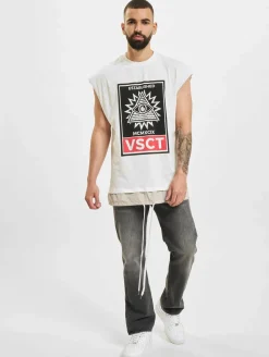 Tops & T-Shirts|T-Shirts & Tank Tops*vsct 2-in-1-T-Shirt mit übergroßem Augenmotiv, Ecru