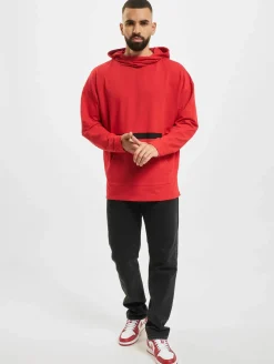 Pullover & Sweater*vsct Kapuzenpullover mit großem Aufdruck rot