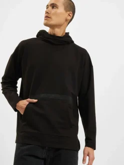 Pullover & Sweater*vsct Kapuzenpullover mit großem Logo schwarz