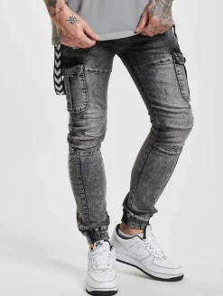 Jeans & Hosen*vsct Keanu Biker Cargo Hosenträger Black Acid