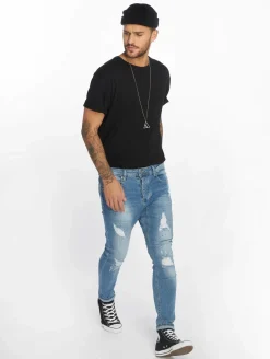 Jeans & Hosen*vsct Keanu Lowcrotch Slim Fit Jeans blau