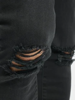 Jeans & Hosen*vsct Keanu Slim Fit-Jeans mit Reißverschluss am Beinabschluss, Schwarz, ausgewaschen