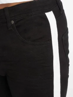 Jeans & Hosen*vsct Knox Stripe Slim Fit Jeans Schwarz Kneecut