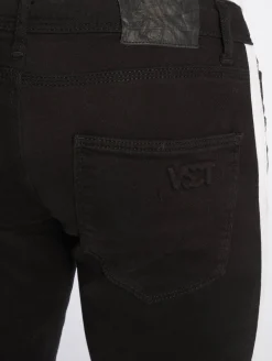 Jeans & Hosen*vsct Knox Stripe Slim Fit Jeans Schwarz Kneecut