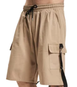 Shorts & Bermudas*vsct Logan Herren Bermuda-Shorts Beintaschen mit Zierschnallen kurze Cargo-Hose 5643272 Beige