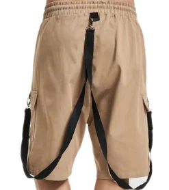 Shorts & Bermudas*vsct Logan Herren Bermuda-Shorts Beintaschen mit Zierschnallen kurze Cargo-Hose 5643272 Beige