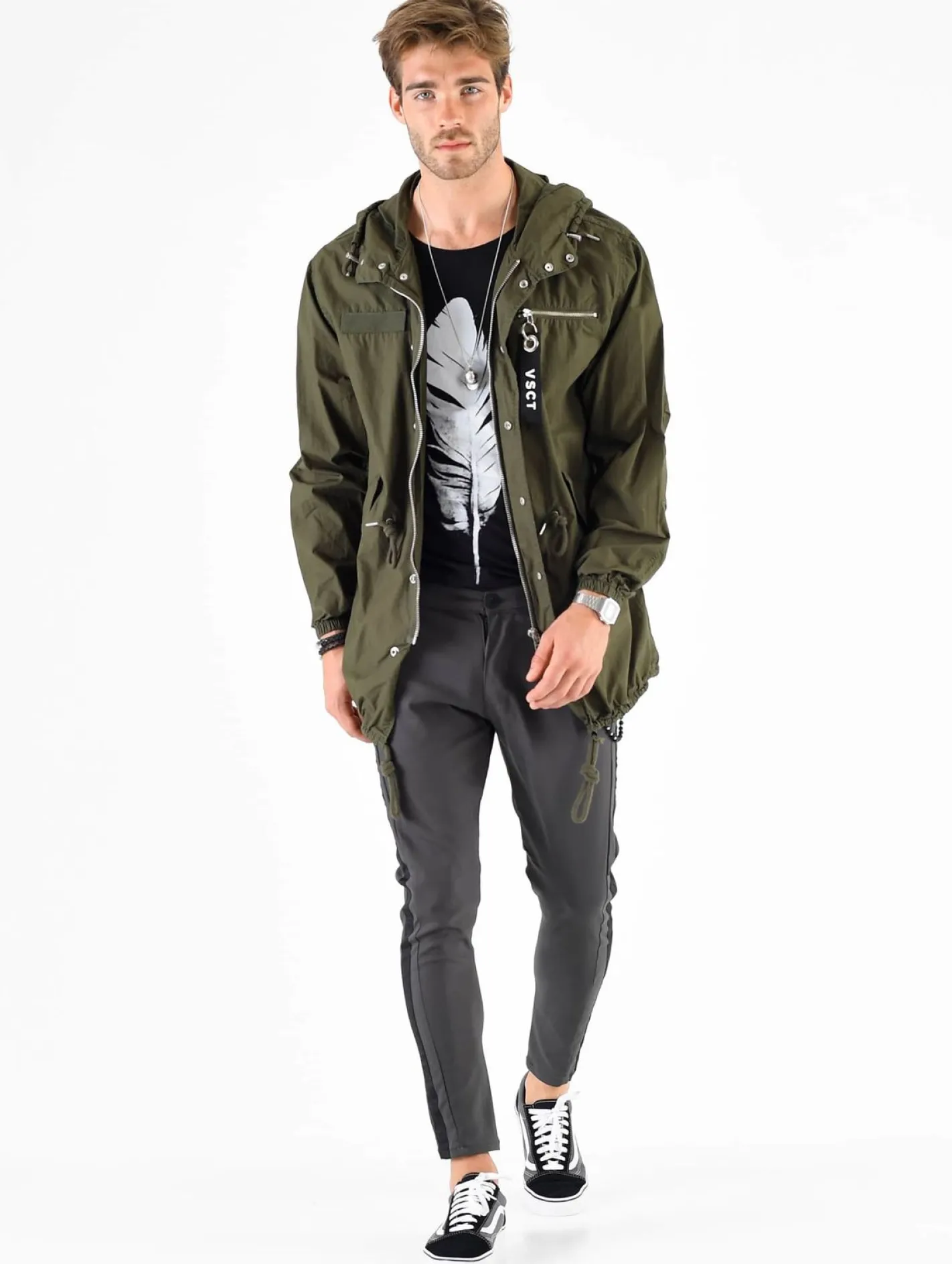 Mäntel & Jacken|Jacken & Mäntel*vsct Luxus Corporate Sommerparka khaki