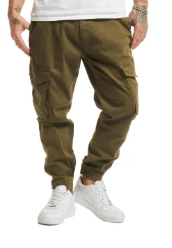 Jeans & Hosen*vsct Nick Cuffed Laces Klettverschluss Antifit Jeans Khaki