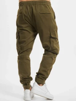 Jeans & Hosen*vsct Nick Cuffed Laces Klettverschluss Antifit Jeans Khaki