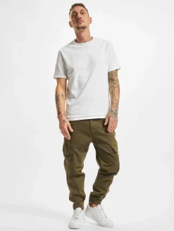 Jeans & Hosen*vsct Nick Cuffed Laces Klettverschluss Antifit Jeans Khaki