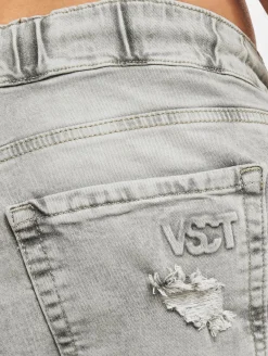 Jeans & Hosen*vsct Noah Antifit-Jeans mit Bündchen und Schnürsenkeln, Grau