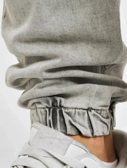 Jeans & Hosen*vsct Noah Antifit-Jeans mit Bündchen und Schnürsenkeln, Grau