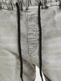 Jeans & Hosen*vsct Noah Antifit-Jeans mit Bündchen und Schnürsenkeln, Grau