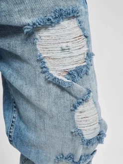 Jeans & Hosen*vsct Noah Cuffed Laces Antifit Jeans Blau Stoned