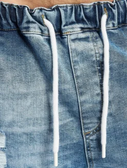 Jeans & Hosen*vsct Noah Cuffed Laces Antifit Jeans Blau Stoned