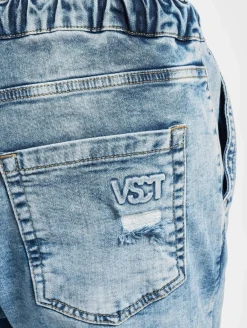 Jeans & Hosen*vsct Noah Cuffed Laces Antifit Jeans Blau Stoned
