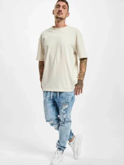 Jeans & Hosen*vsct Noah Cuffed Laces Antifit Jeans Blau Stoned