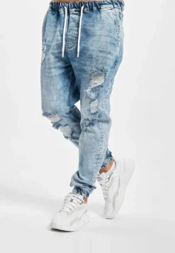 Jeans & Hosen*vsct Noah Cuffed Laces Antifit Jeans Blau Stoned