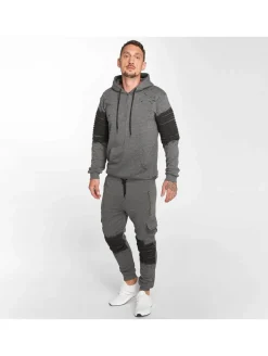 Pullover & Sweater*vsct Oiled Zip Hoodie grau