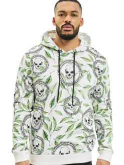 Pullover & Sweater*vsct Skull X Leaf Hoodie weiß
