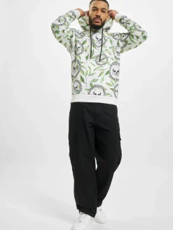 Pullover & Sweater*vsct Skull X Leaf Hoodie weiß