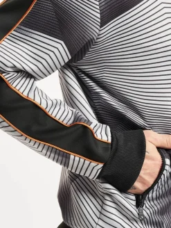 Pullover & Sweater*vsct Sound Waves Zip Hoodie schwarz