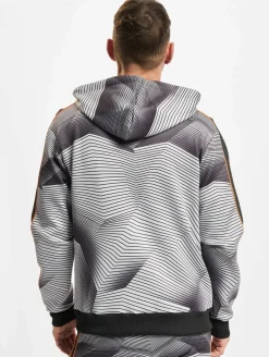 Pullover & Sweater*vsct Sound Waves Zip Hoodie schwarz