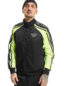 Jacken & Mäntel*vsct The System Gestreifte Leichte Jacke schwarz