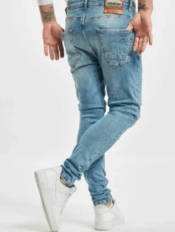 Jeans & Hosen*vsct Thor Slim 5 Pocket Destroyed Anti Fit Jeans blau