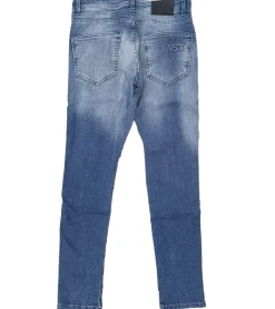 Jeans & Hosen*vsct Thor Track Stripe Herren Jeans im Destroyed-Look Denim-Hose mit seitlichen Galon-Streifen D5642471 Blau