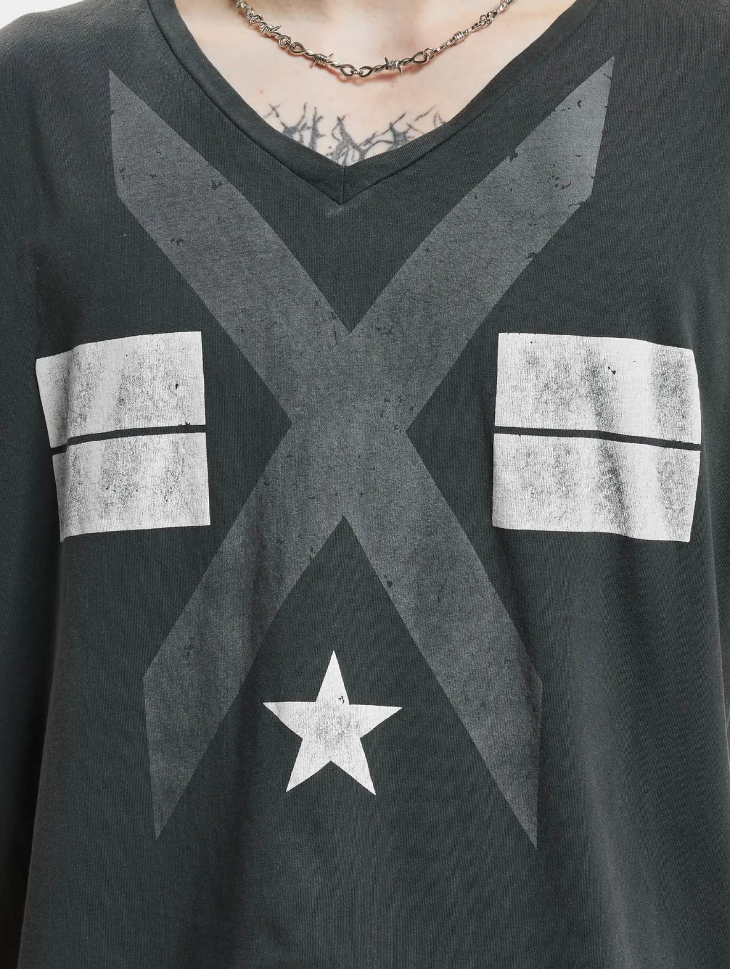 T-Shirts & Tank Tops*vsct X Star Symbol T-Shirt grau