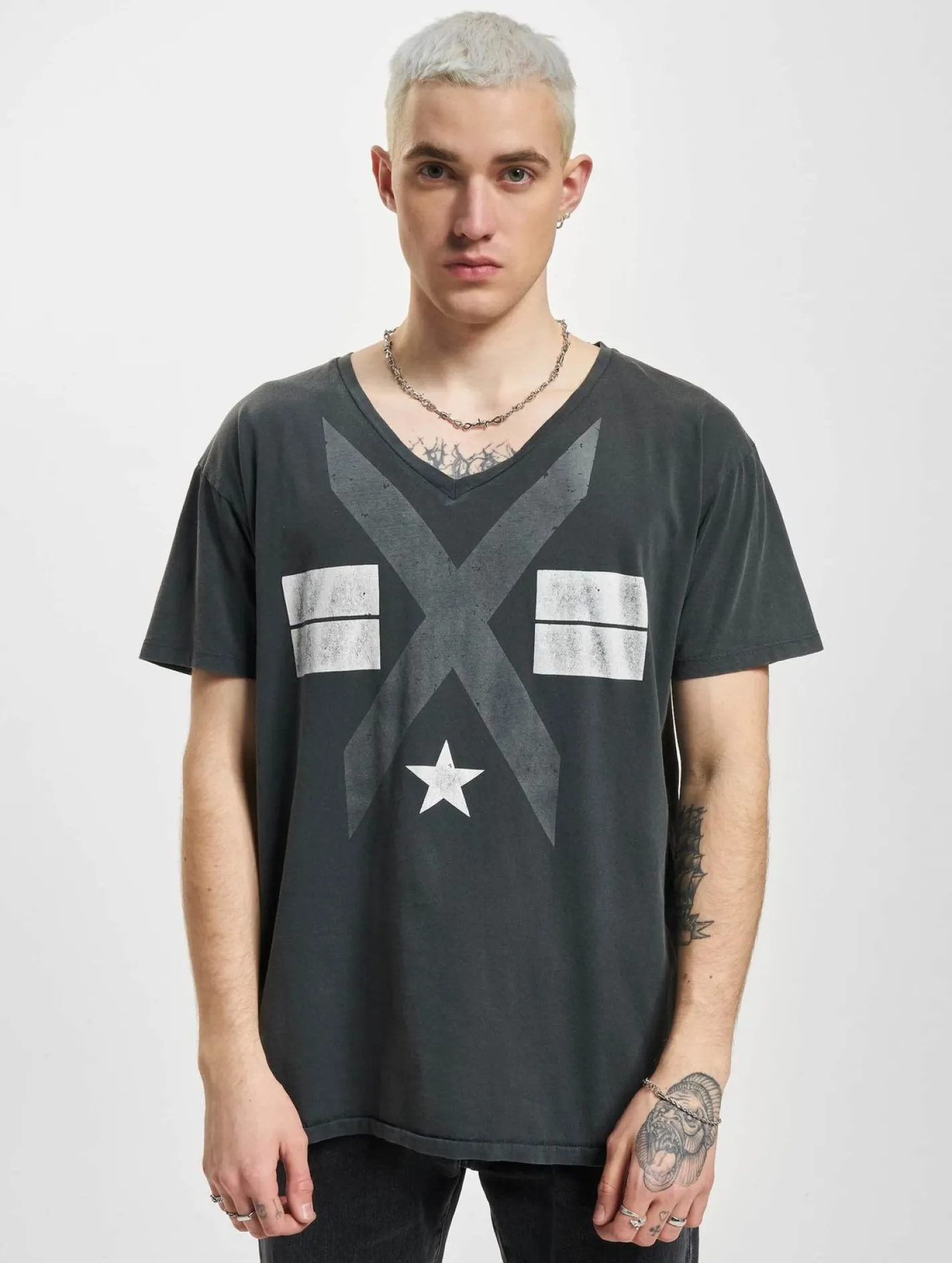 T-Shirts & Tank Tops*vsct X Star Symbol T-Shirt grau