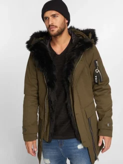 Jacken & Mäntel*vsct Zip Decor Winterjacke Khaki