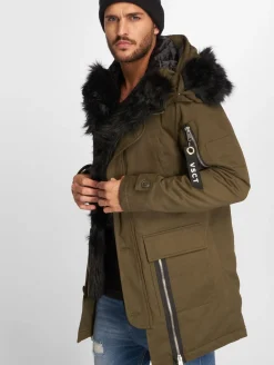 Jacken & Mäntel*vsct Zip Decor Winterjacke Khaki
