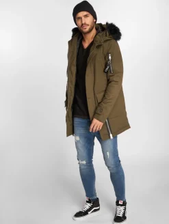 Jacken & Mäntel*vsct Zip Decor Winterjacke Khaki
