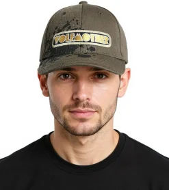 Caps & Mützen*BioworldMerch Wolfmother Unisex Rockband Trucker-Cap Baseball-Cap mit Logo-Stickerei Fan-Mütze TC110648WLM Olivgrün