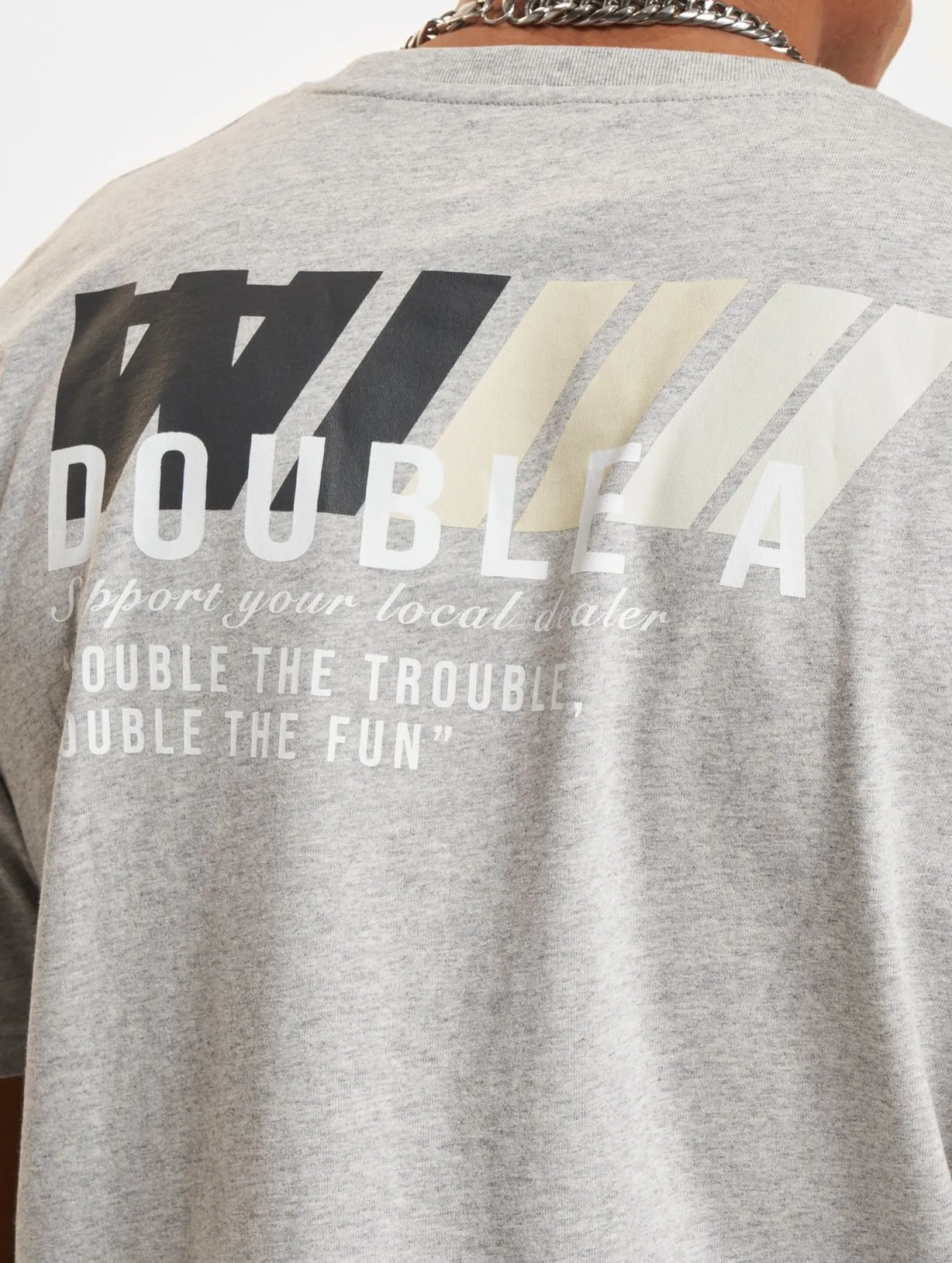 Tops & T-Shirts|T-Shirts & Tank Tops*Wood Wood Ace Dealership T-Shirt grau meliert