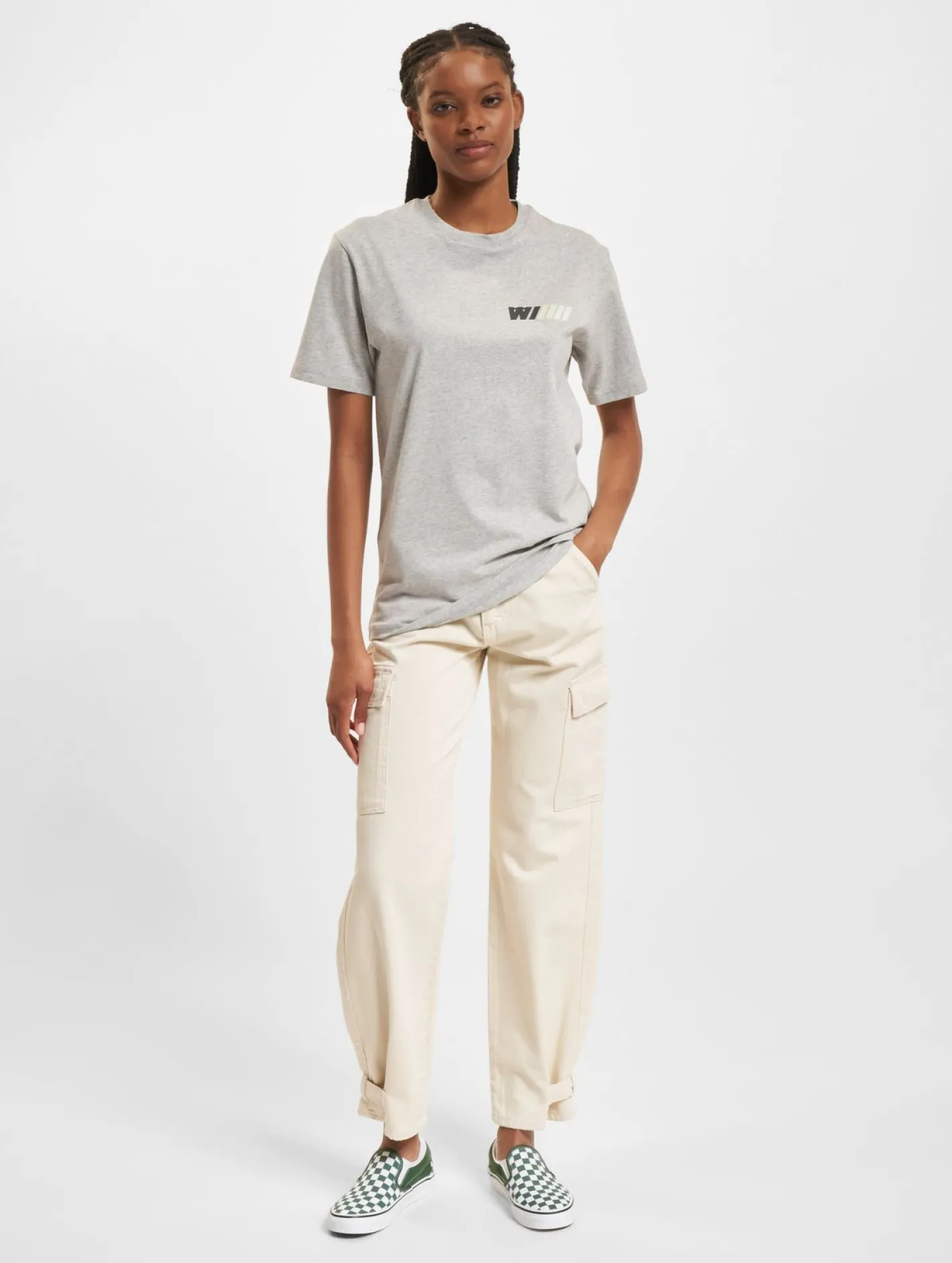 Tops & T-Shirts|T-Shirts & Tank Tops*Wood Wood Ace Dealership T-Shirt grau meliert