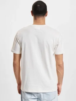 Tops & T-Shirts|T-Shirts & Tank Tops*Wood Wood Ace T-Shirt mit Schriftzug und Aufnäher, cremeweiß