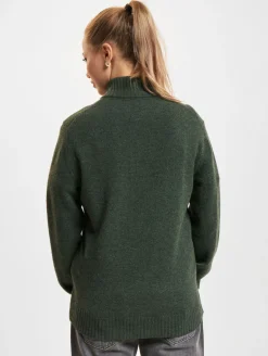 Sweater & Pullover|Pullover & Sweater*Wood Wood Blu AA CS Halfzip Pullover naturgrün