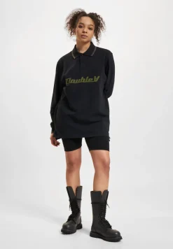 Poloshirts & Blusen|Hemden & Poloshirts*Wood Wood Len Baseline Ls Polo schwarz