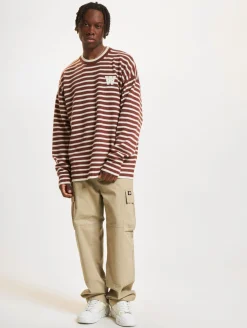 Sweater & Pullover|Pullover & Sweater*Wood Wood Tya Gestreifter Oversize-Pullover Eichel