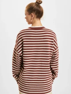 Sweater & Pullover|Pullover & Sweater*Wood Wood Tya Gestreifter Oversize-Pullover Eichel